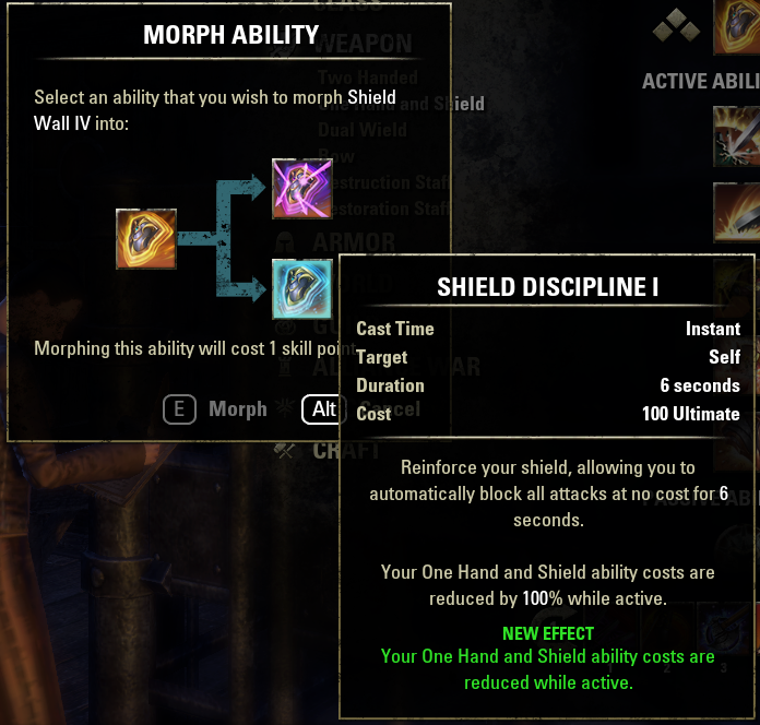 Which Morph of Shield Wall Are You Using? — Elder Scrolls Online